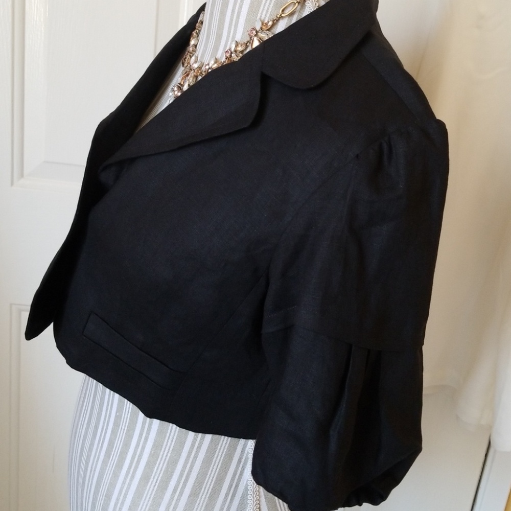 Loft linnen short Jacket sz M - Picture 3 of 8
